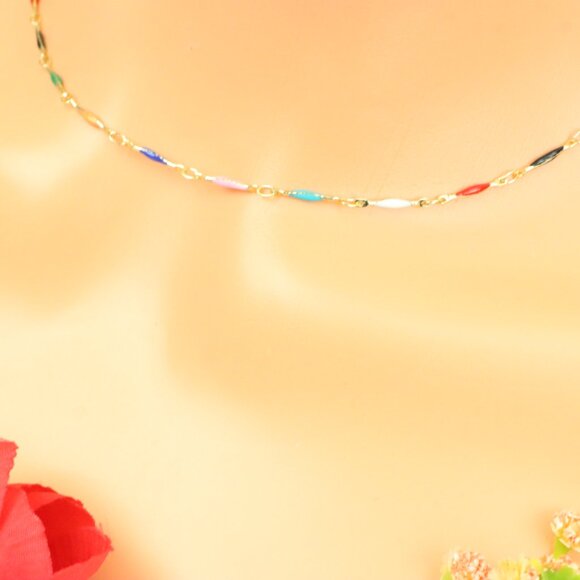 "Minimalist Necklace Chain, Elegant Jewelry for Women & Girls | MLCRC1843 - Picture 9 of 10